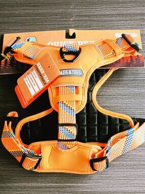Arcadia Trail Quick Dry Dog Harness Large Orange Traffic Handle Water Resistant